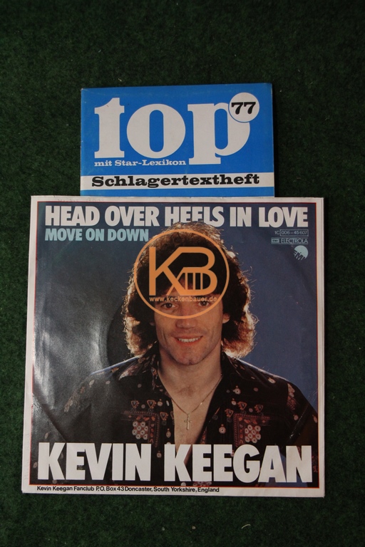 Fußball-Single Kevin Keegan + Schlagertextheft inklusive Autogrammkarte