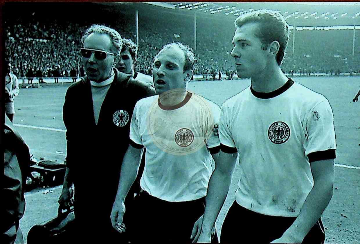 Foto Uwe Seeler und Franz Beckenbauer