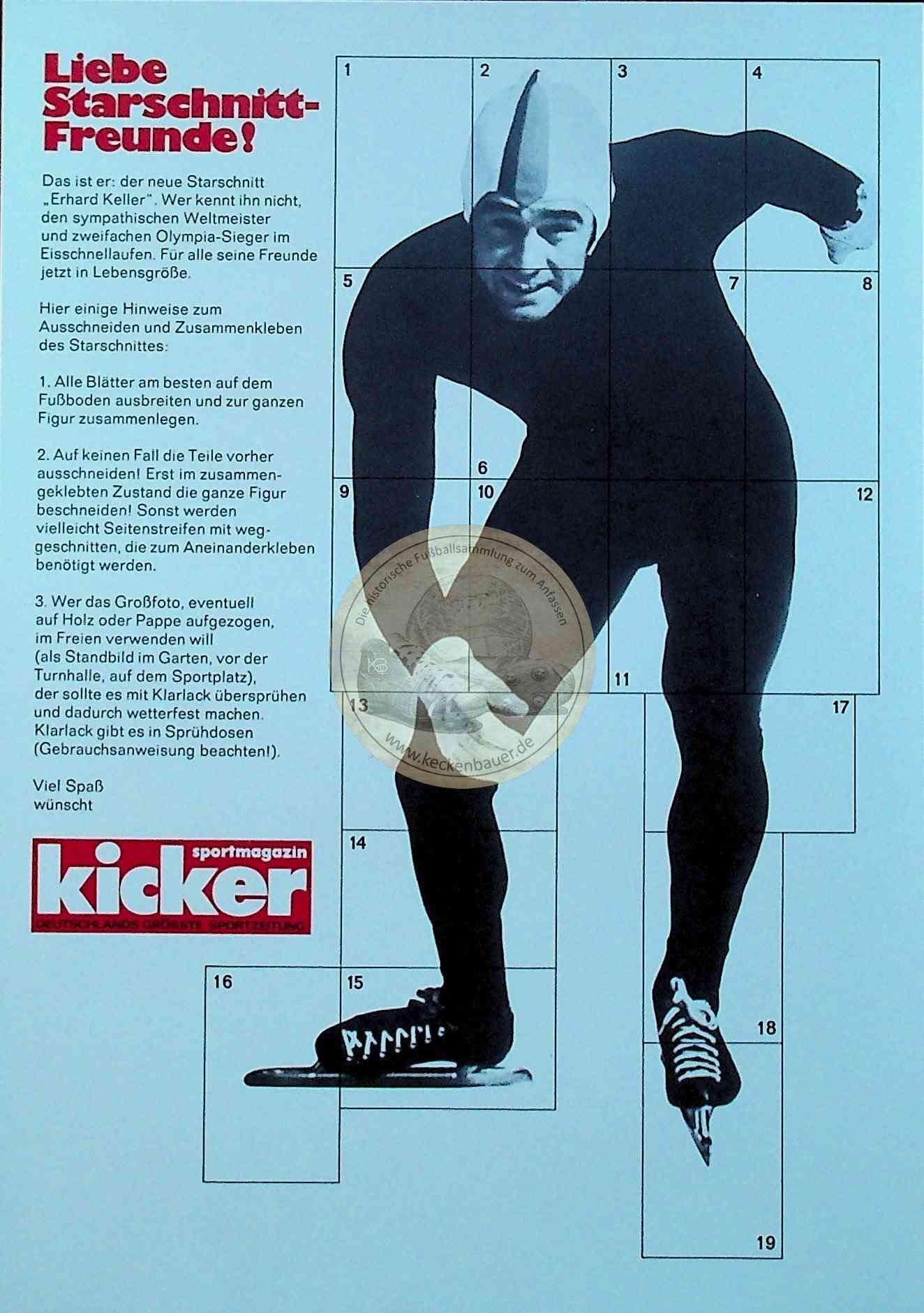 Kicker Starschnitt Erhard Keller (Eisschnelllauf)