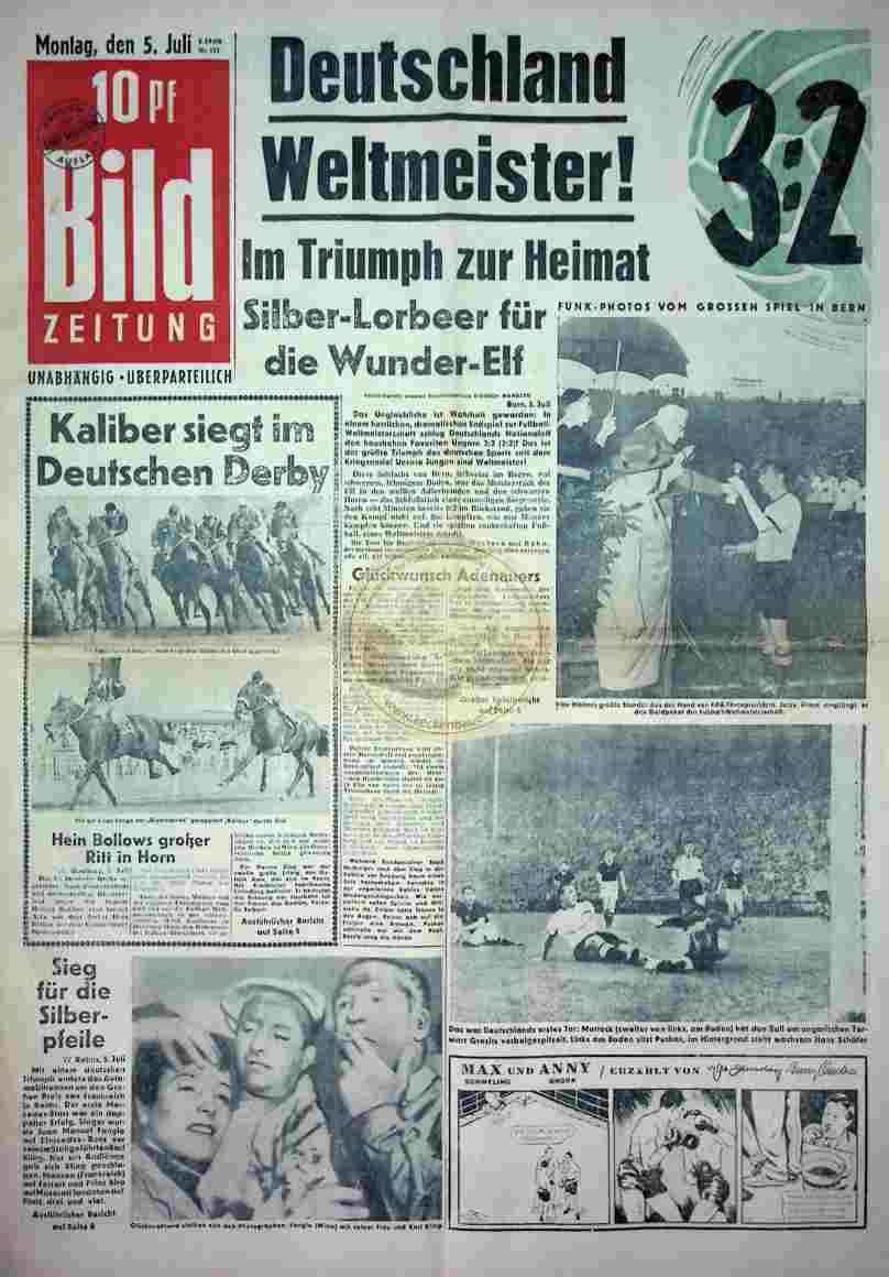 1954 Juli 5. Bildzeitung_Sport