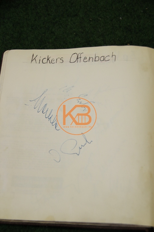 Original Autogramme von Kickers Offenbach aus dem Jahr 1963