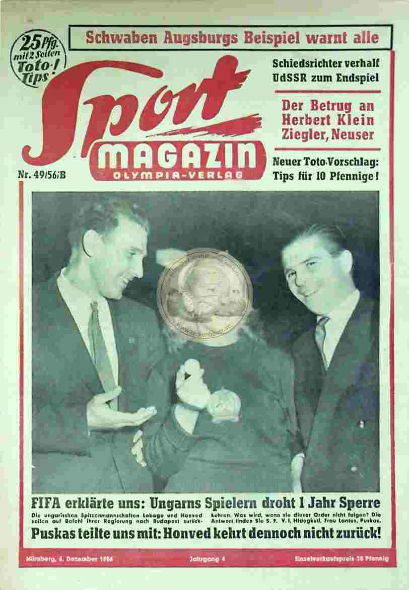 1956 Dezember 6. Sport Magazin Nr. 49