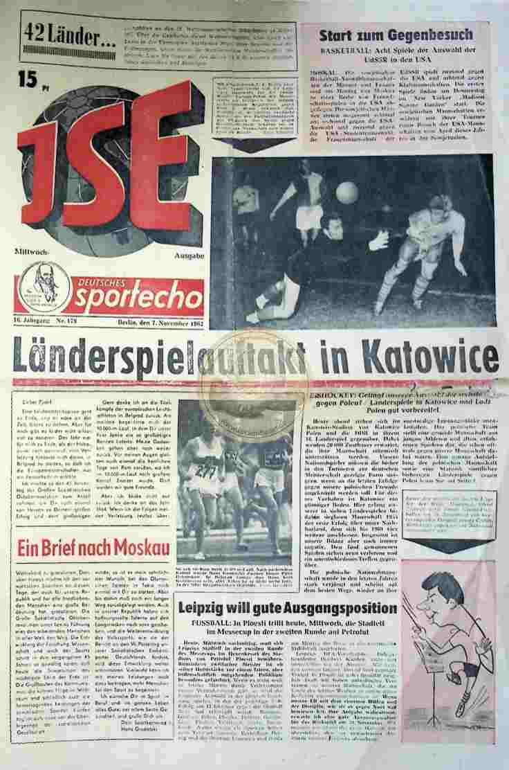 1963 November 7. Sportecho JSE Ausgabe Nr. 179