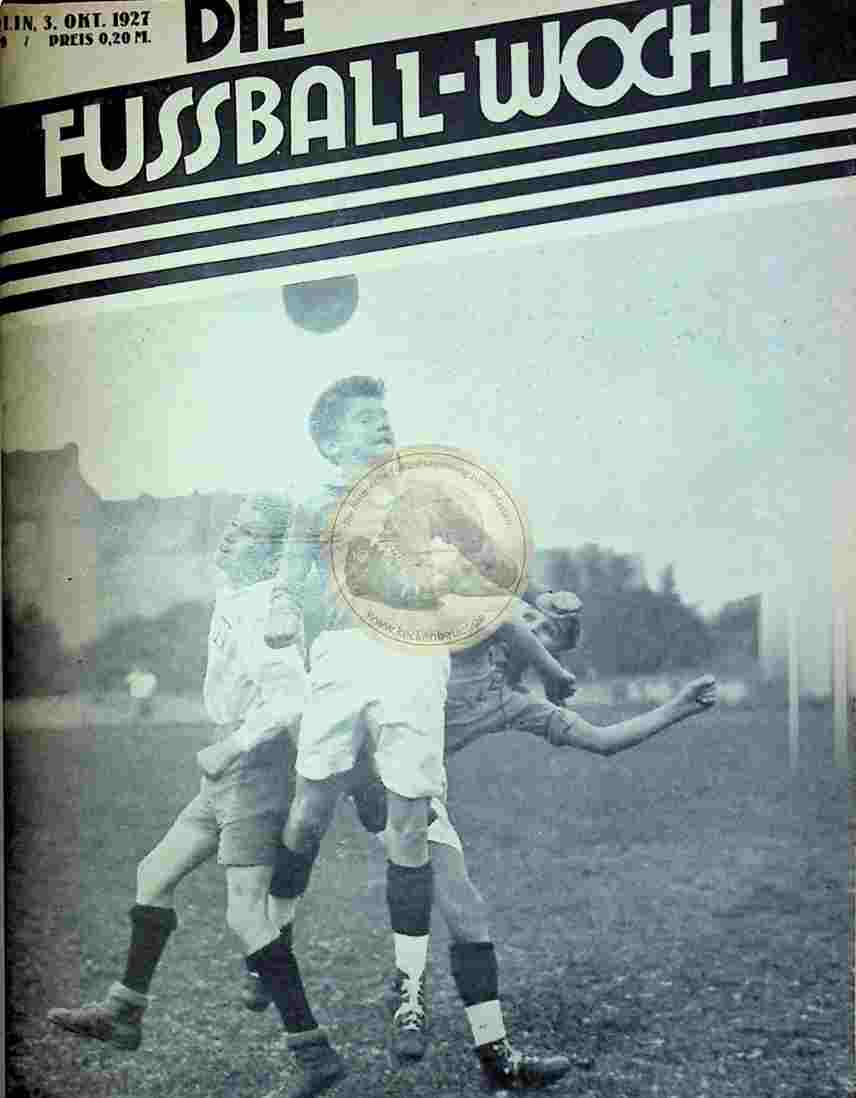 1927 Oktober 3. Fussball-Woche Nr. 79