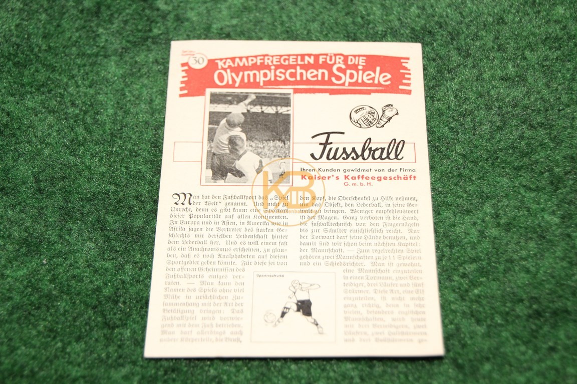 Kampfregeln für die Olympischen Spiele Fußball