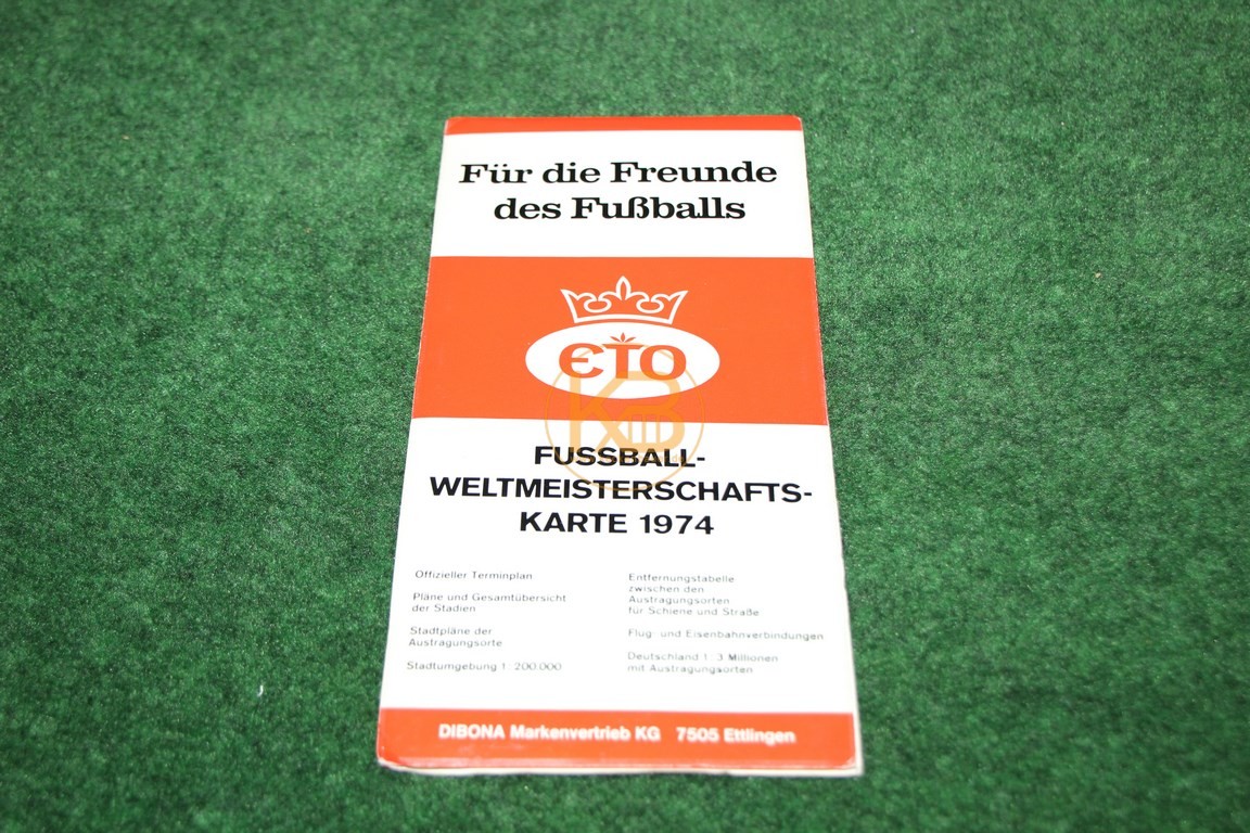 Für die Freunde des Fußballs von ETO Fussballweltmeisterschaftkarte 1974