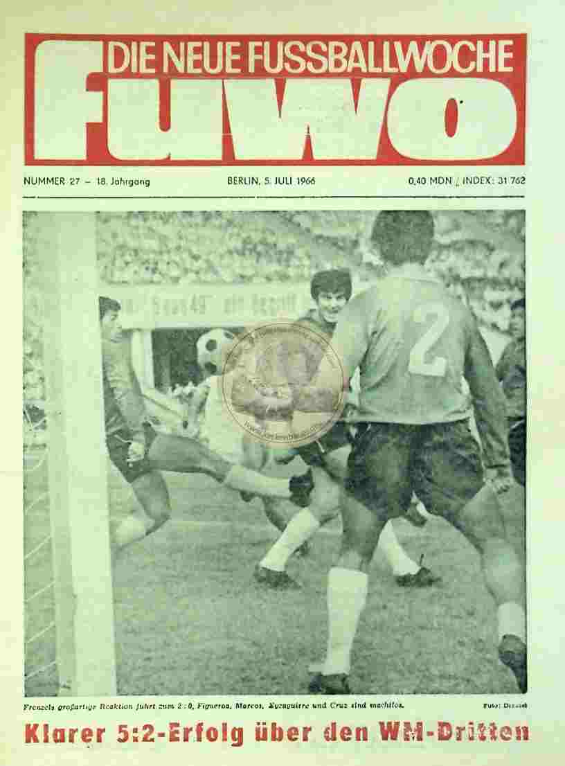 1966 Juli 5. Die neue Fussballwoche fuwo Nr. 27