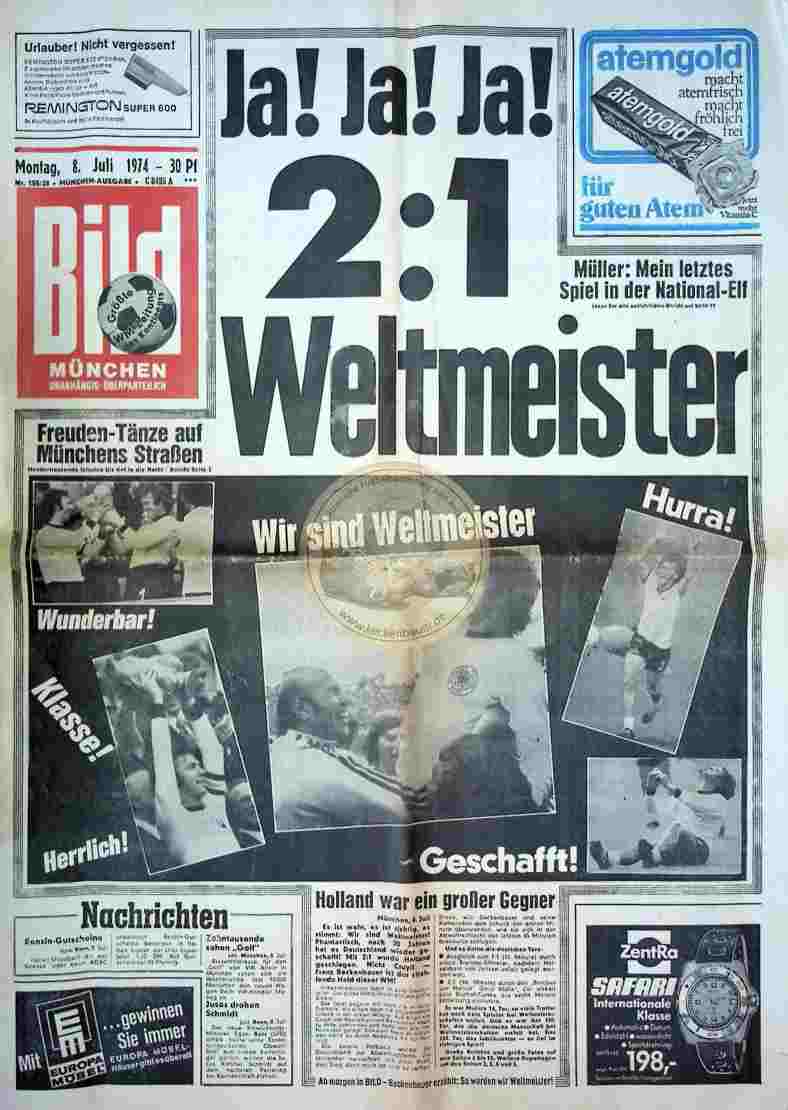 1974 Juli 8. Bildzeitung München