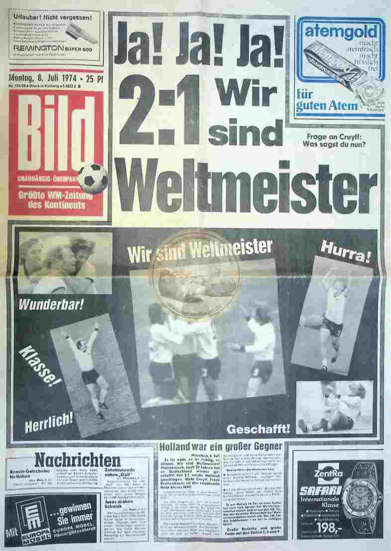 1974 Juli 8. Bildzeitung Kettwig