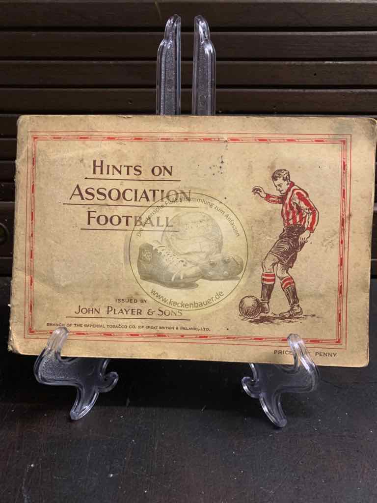 Hints Association Football von John Player & Sons komplett aus den 1930er Jahren 