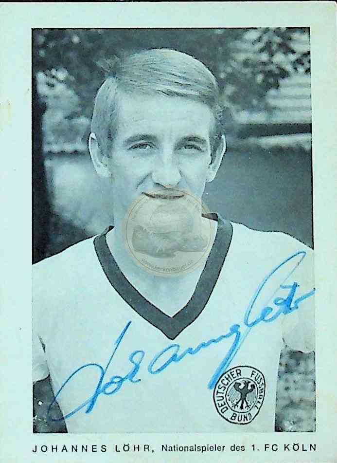 Autogrammkarte von Johannes Löhr 1. FC Köln