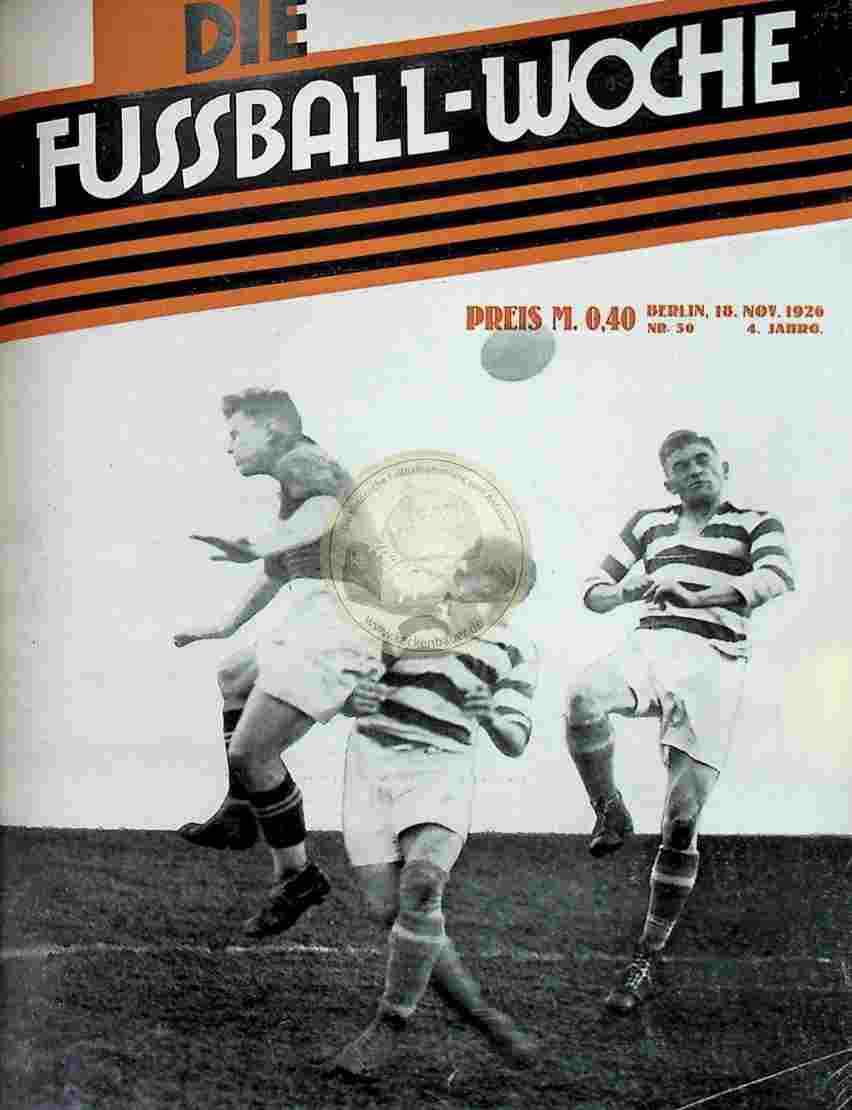 1926 November 18. Fussball-Woche Nr. 50