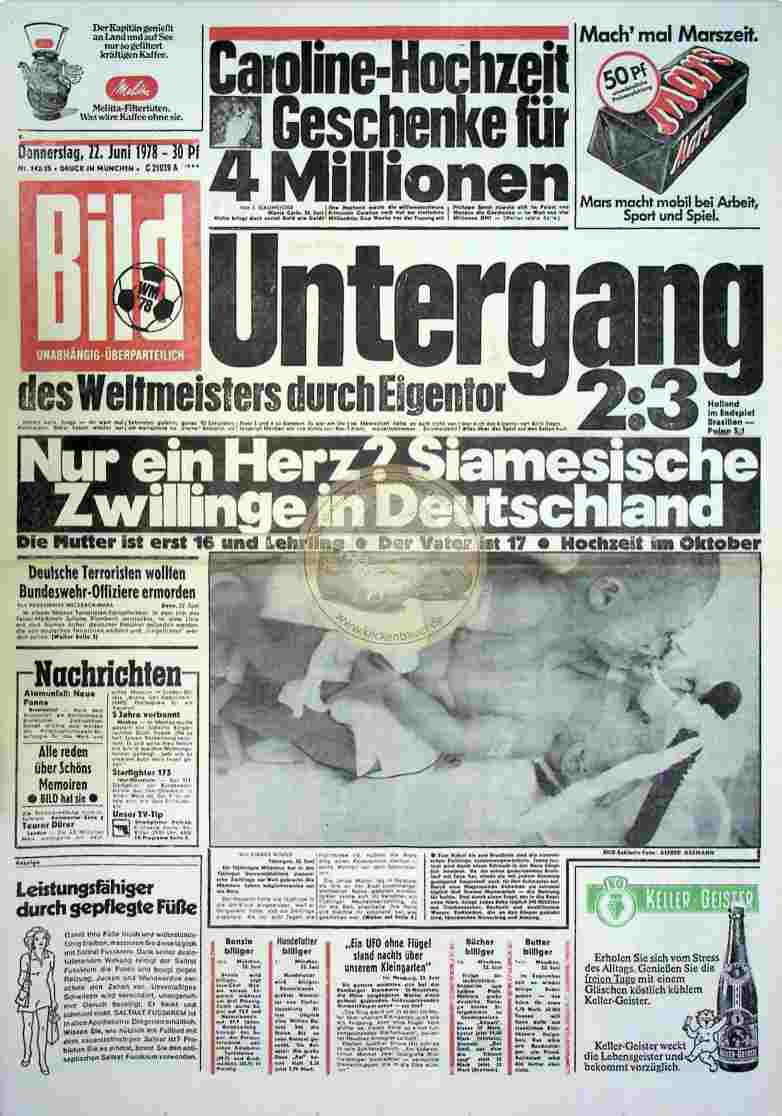 1978 Juni 22. Bildzeitung