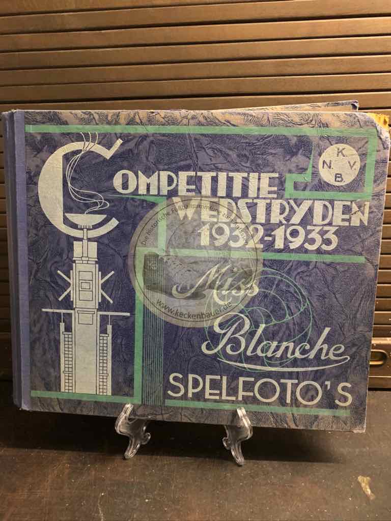 Sammelalbum Miss Blanche "Competitiewedstrijden 1932-1933" mit 100 schönen Spielfotos - Komplettes Album aus dem Jahr 1933