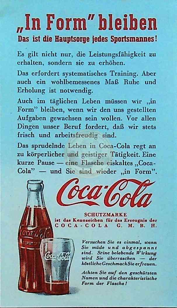 1937 Wer wird deutscher Fußballmeister von Coca Cola c