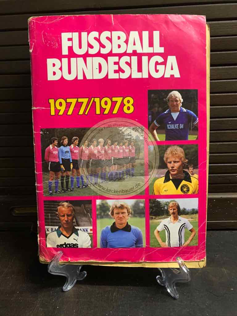 Panini Sammelalbum deutschen Fußball Bundesliga 1977/1978.