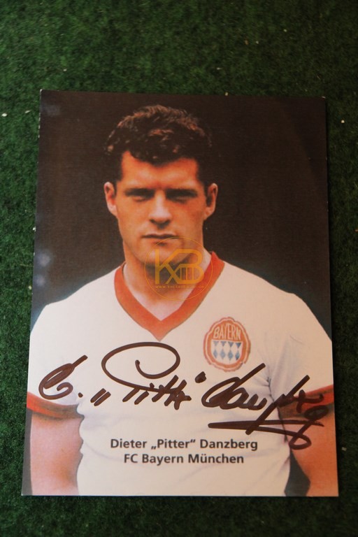Original Autogramm von Dieter „Pitter“ Danzberg.