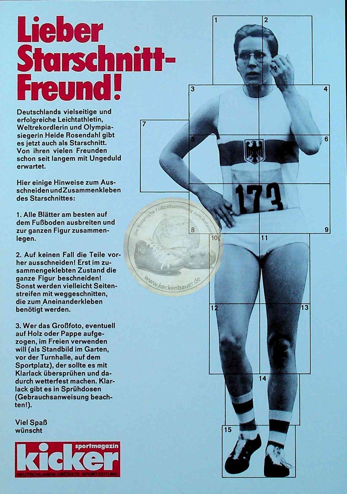 Kicker Starschnitt Heide Rosendahl (Leichtathletik)