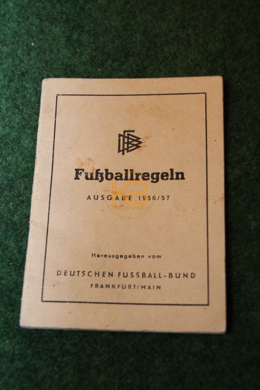 Fußballregeln Ausgabe 1956/57