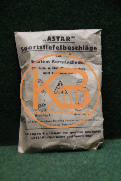 Astar Sportstiefelbeschläge aus besten Kernrindleder aus den 1930ern
