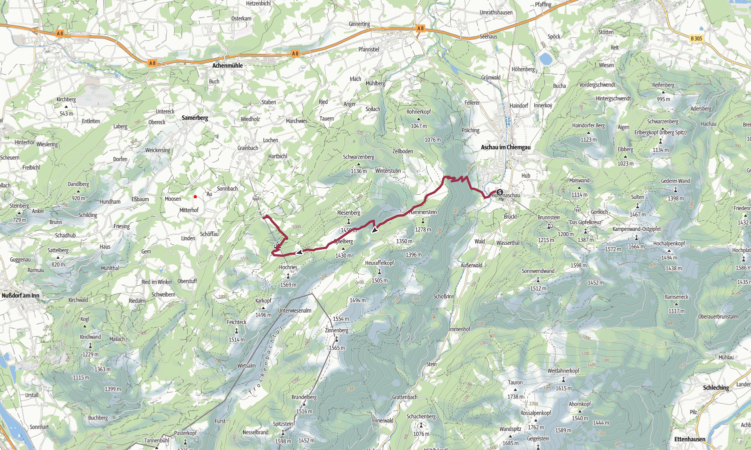 Abstiegshilfe: Hochries-Sesselbahn