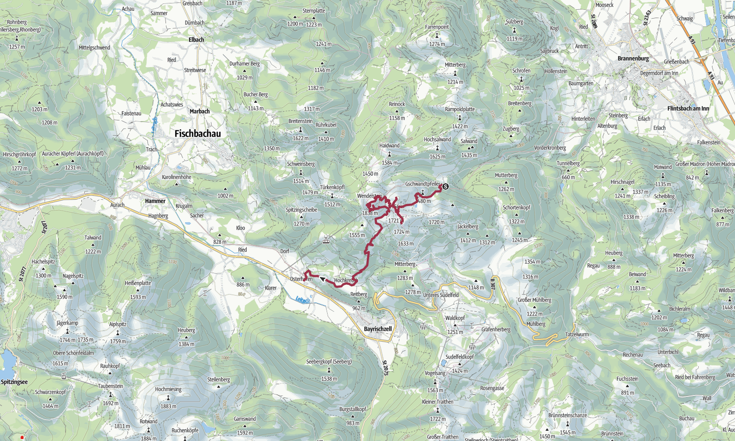 Erweiterung: Lacherspitz + Kesselwand + Soinwand + Wendelstein