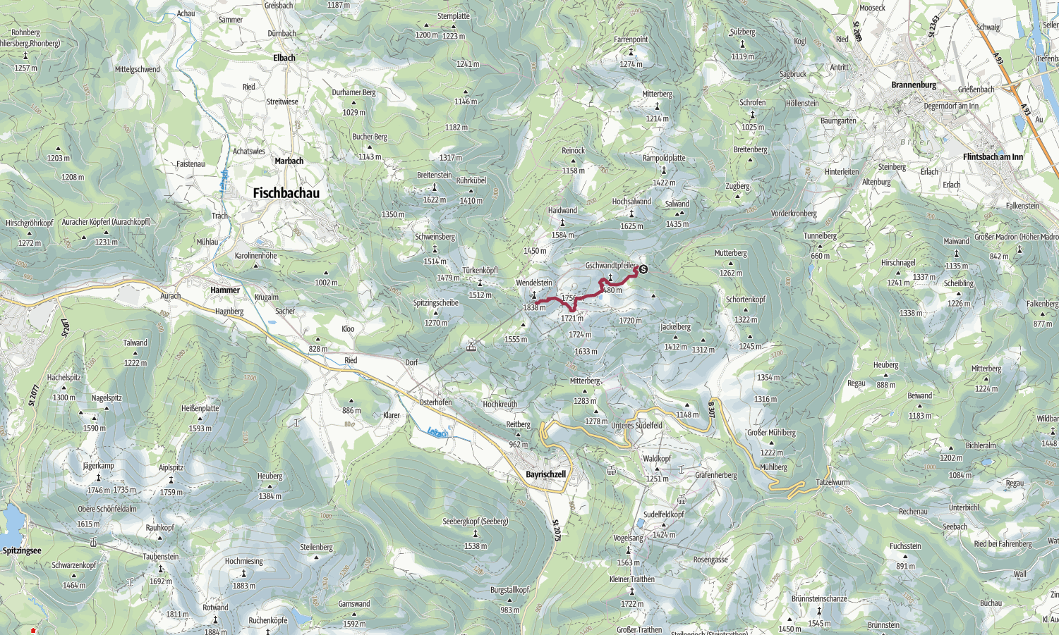 Abstiegshilfe: Wendelsteinseilbahn