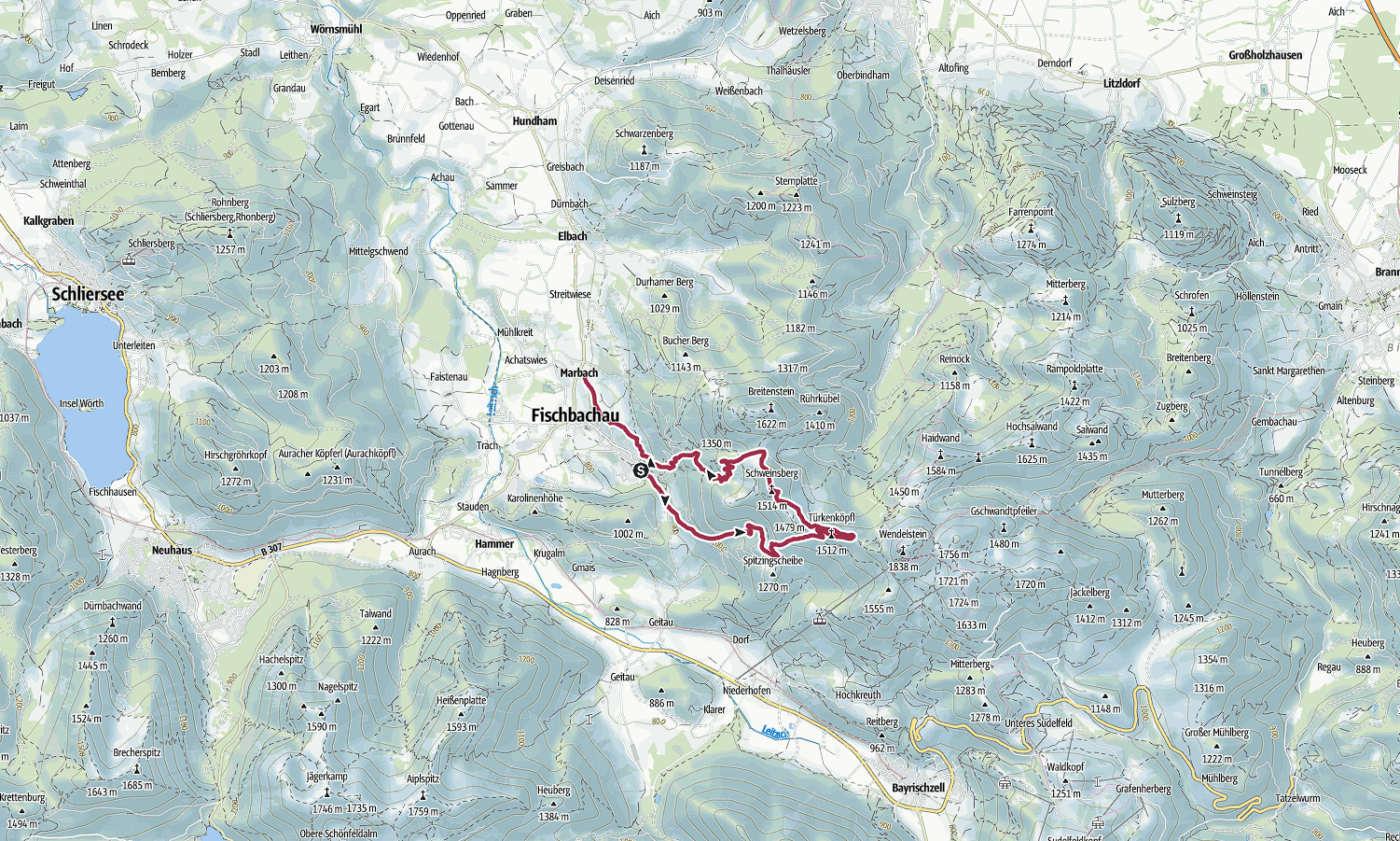 Erweiterung: Schweinsberg + Türkenköpfl