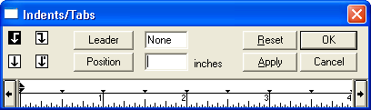 Рис. 5.17. Диалоговое окно Indents/Tabs