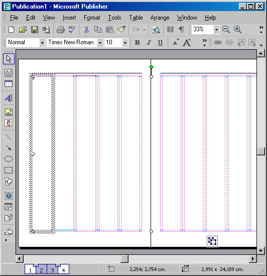 Рис. 14. Провели черту и назначаем ей толщину и форму