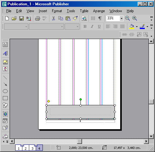 Рис. 108. Создали область выходных данных