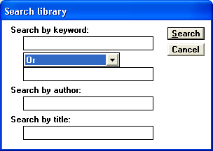 Рис. 10.15. Окно поиска по библиотеке