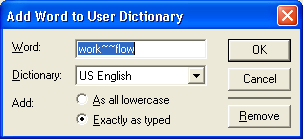 Рис. 8.9. Добавление слова в пользовательский словарь PageMaker