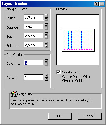 Рис. 8. Назначили число колонок