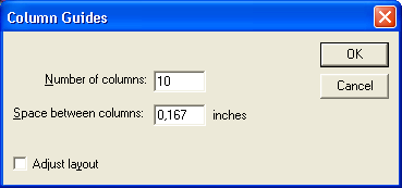 Рис. 1.8. Диалоговое окно Column Guides