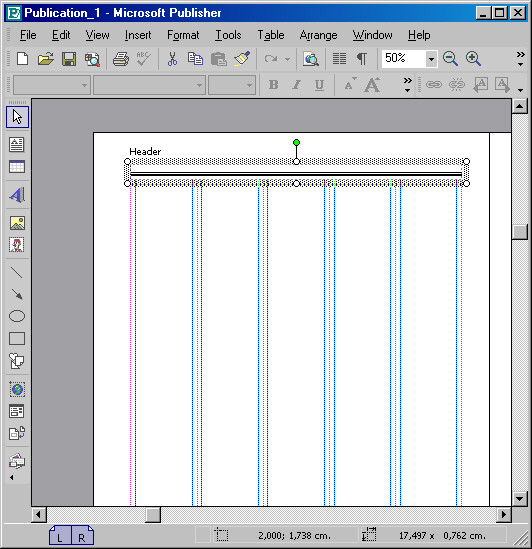 Рис. 19. Получили область внесения Верхнего Колонтитула