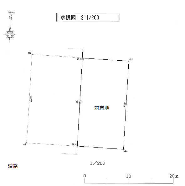 左の区画は販売済。