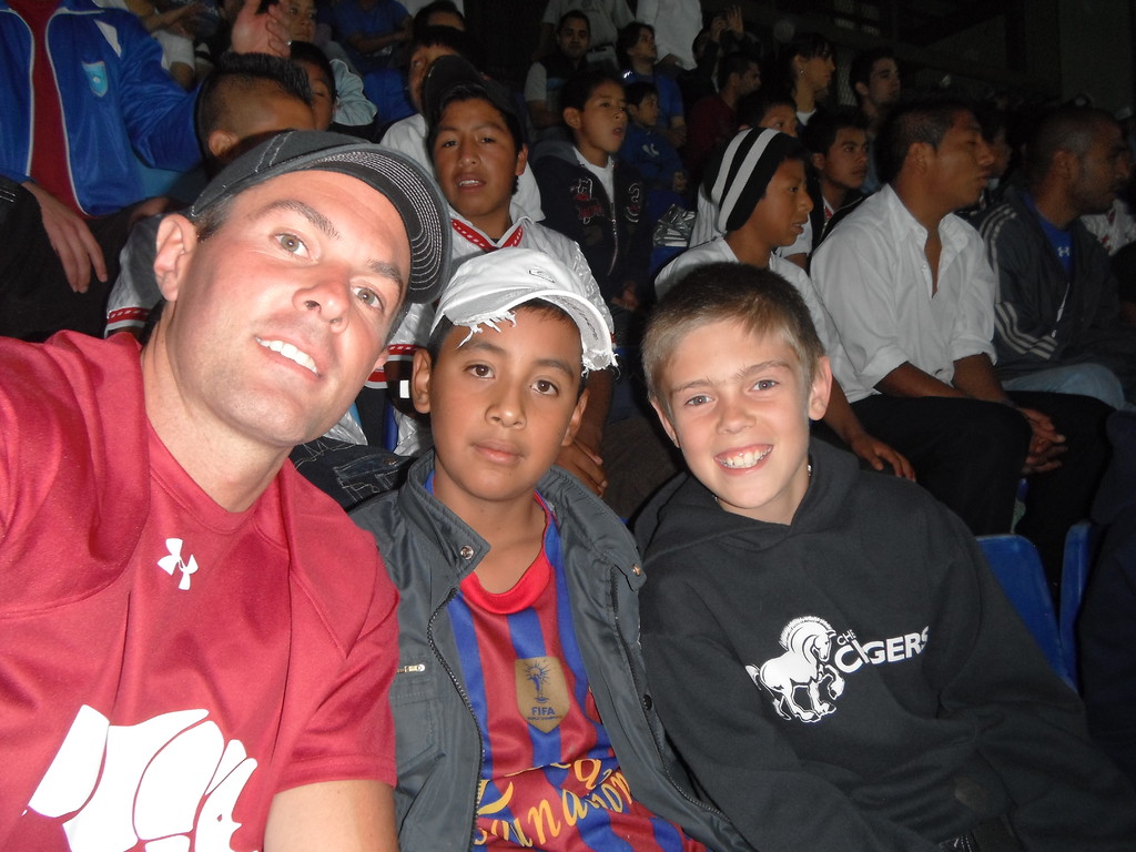 brock, pablo and jake at the USA vs GUA soccer game