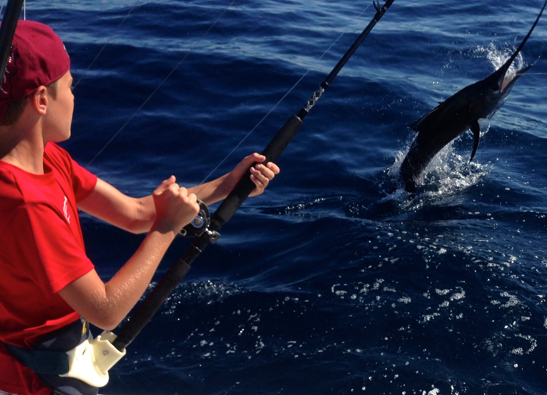 jake fighting a sailfish