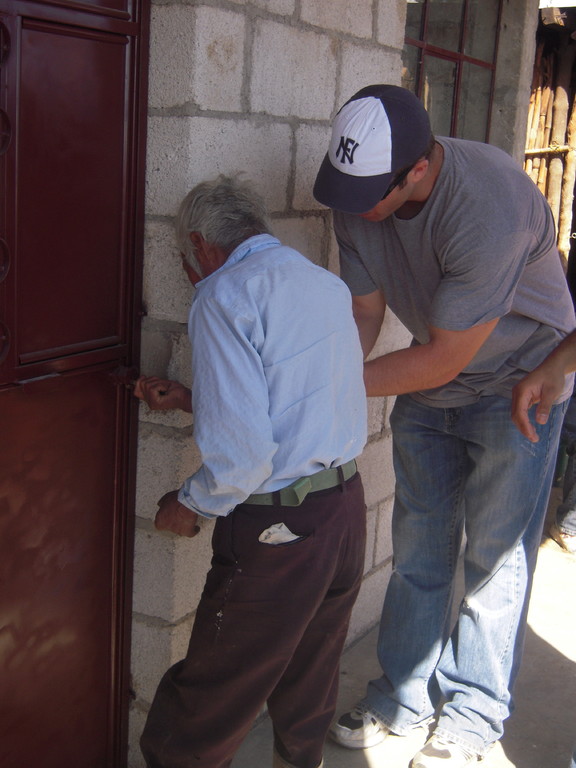 anthony opening claro's door