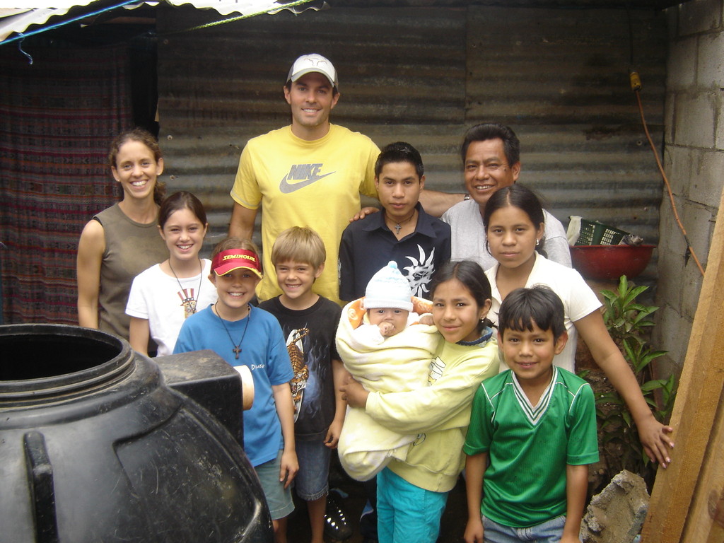 with the Yoc family in their old house