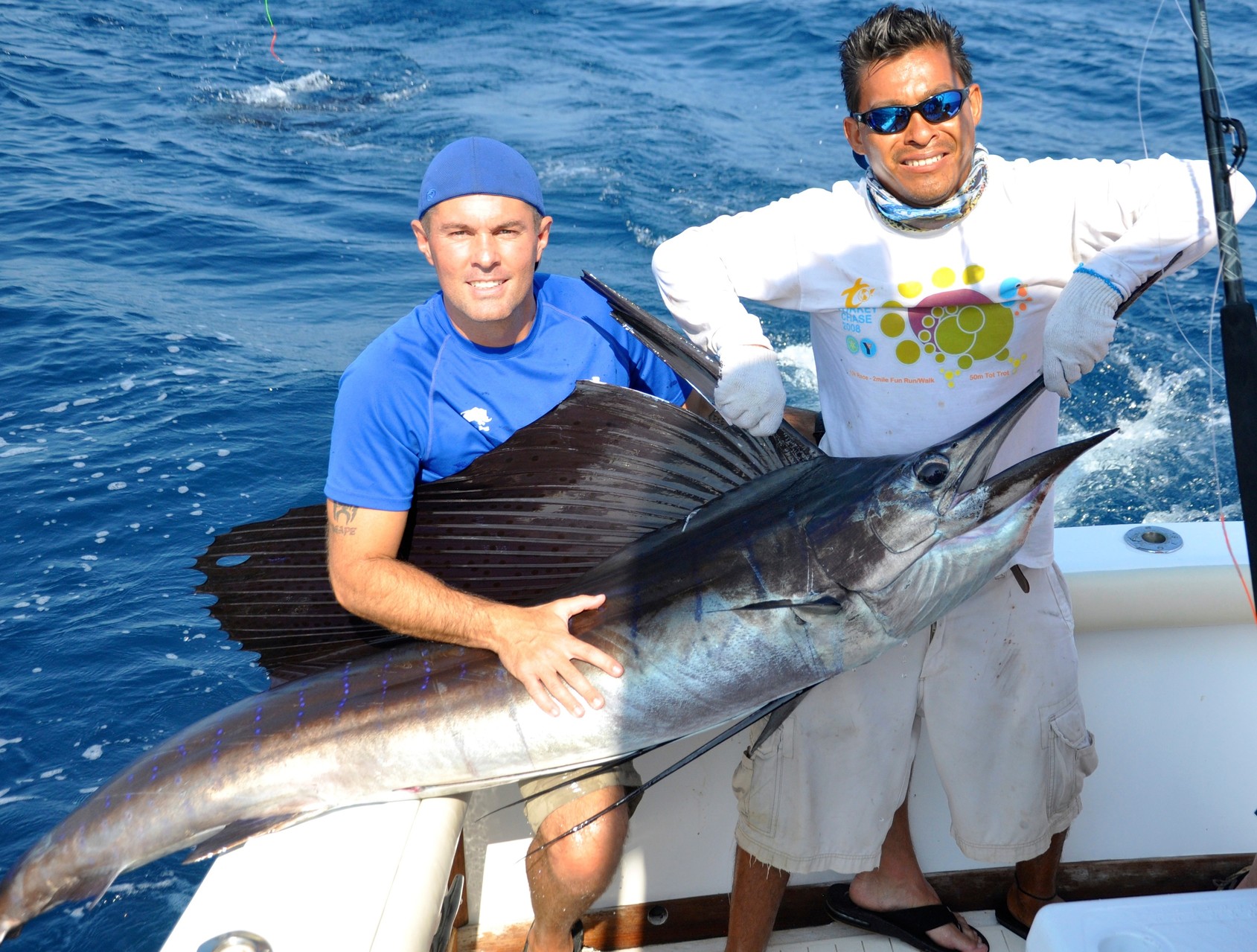 we caught 45 sailfish in 2 days!