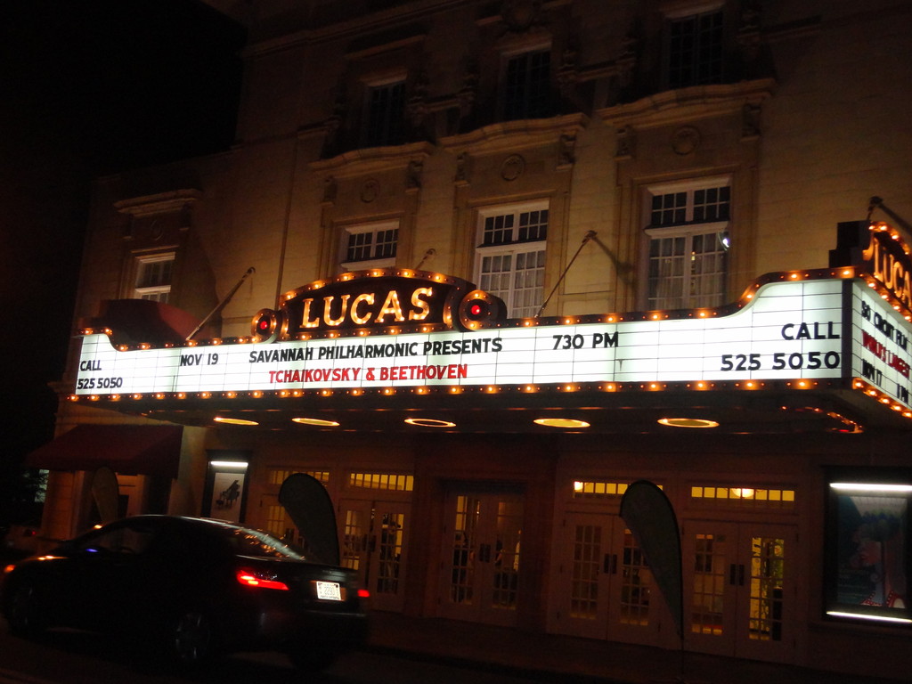 recent US trip: the lucas theatre - one of the venues brock shared while in savannah