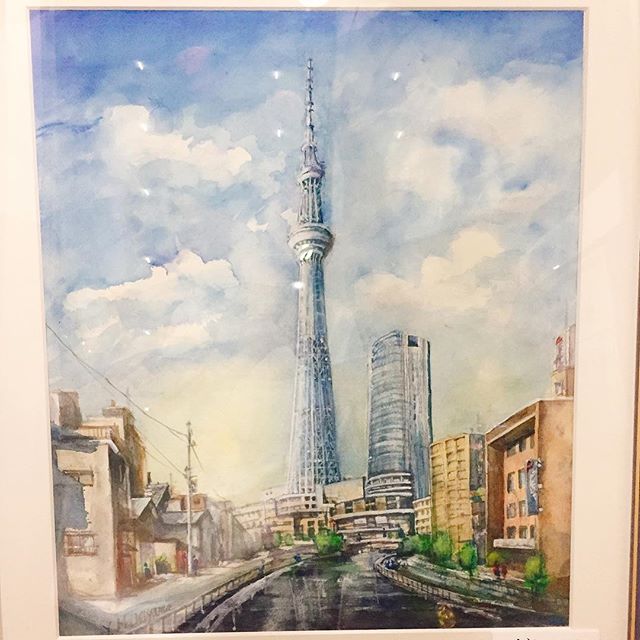 9月の展示:輝きの4人展「スカイツリー」-画廊カフェリトルギャラリー-