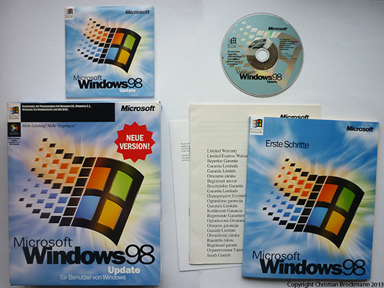 Windows 98SE Lieferumfang