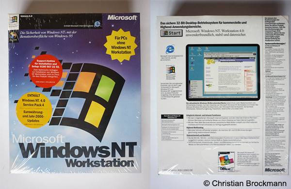 Windows NT 4.0 SP4 inkl. Jahr-2000-Update und €-Währung, noch eingeschweißt