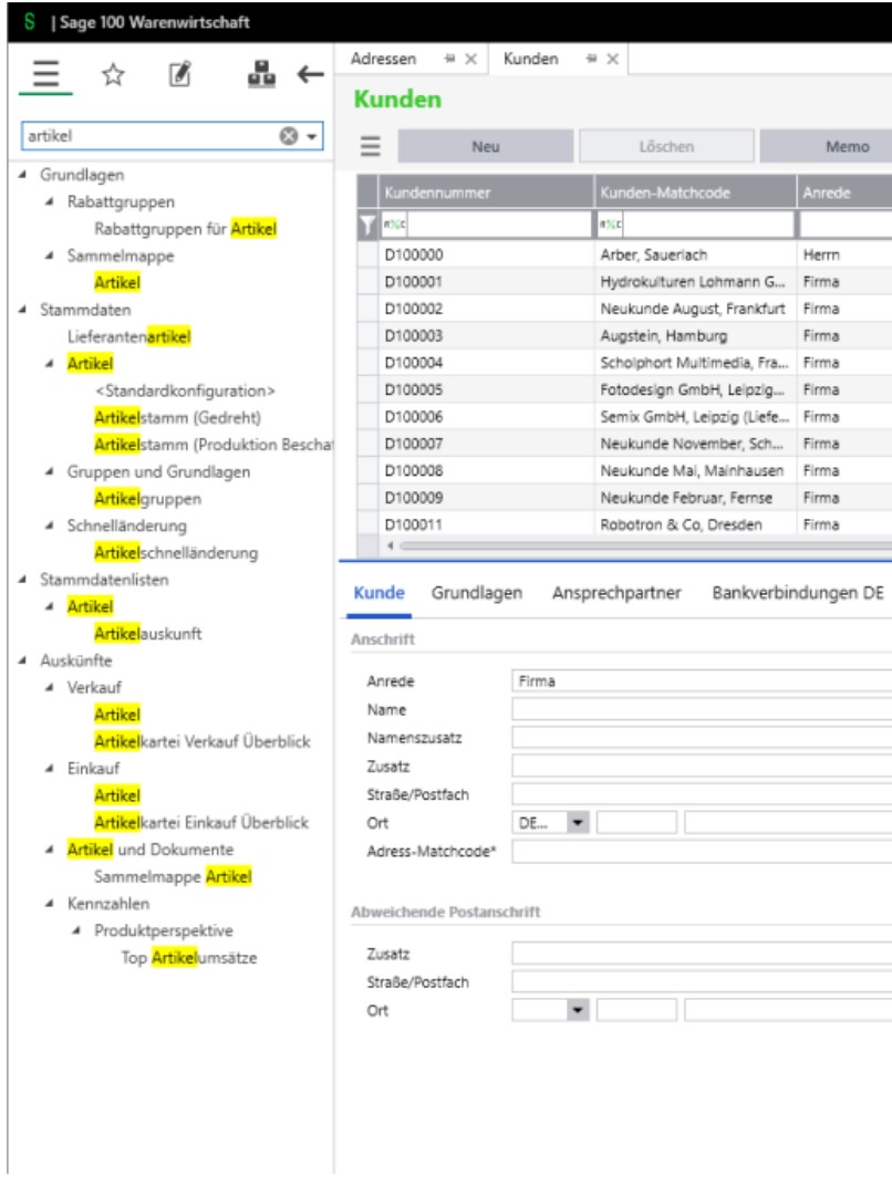 Sage 100 neuer Client - Smart Client ab Version 9.0.7
