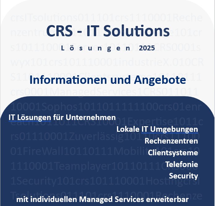 CRS Technik - Informationen und Angebote 08.2025 - Download