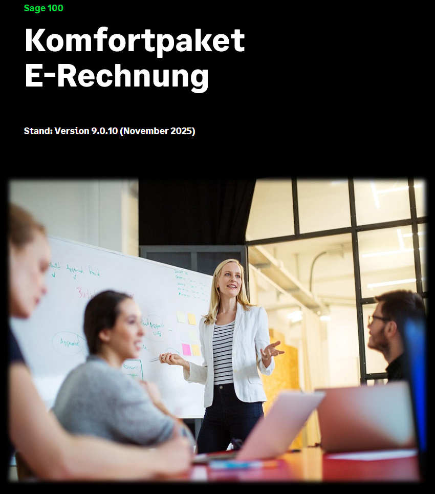 Sage 100 Ausblick 2026 - E-Rechnung Komfortpaket