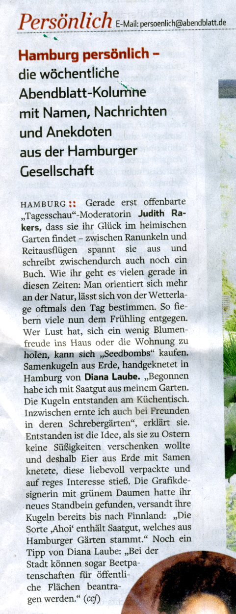 Zeitung, Tageszeitung, Diana Laube, Hamburger Abendblatt